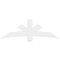 Ekena Millwork Alberta Architectural Grade PVC Gable Bracket, 72"W x 24"H x 4"D x 6"F, 8/12 Pitch GBP072X24X0406ALB00 - alternate 3
